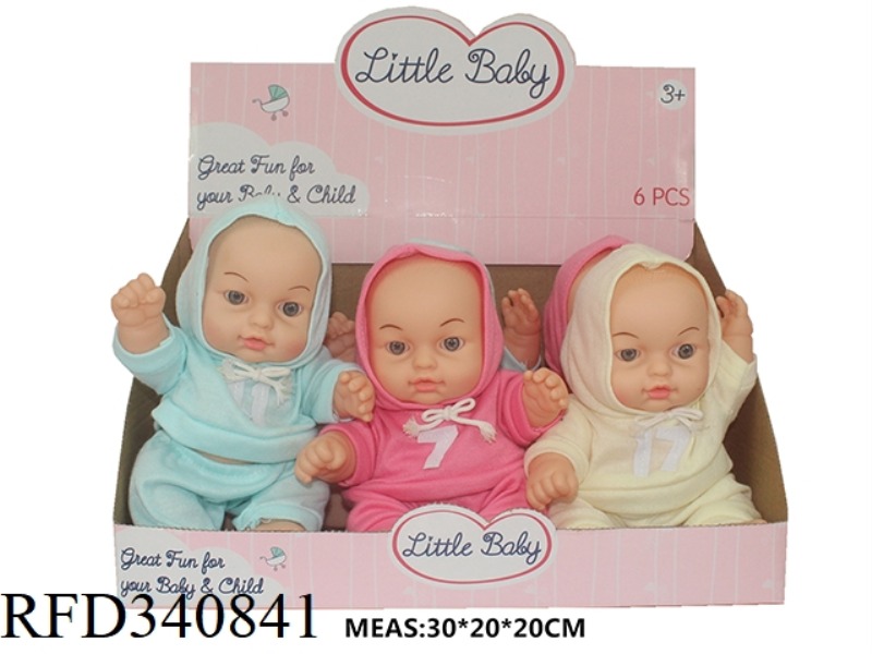 9.5 INCH DOLL WITH 4 SOUND IC, 3 MIXED