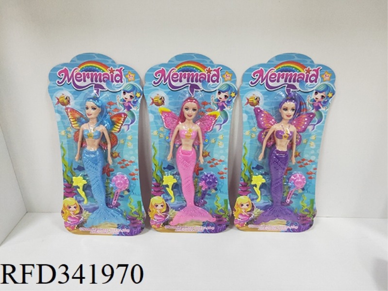 11.5 LIGHT MERMAID BARBIE DOLL (INCLUDE）