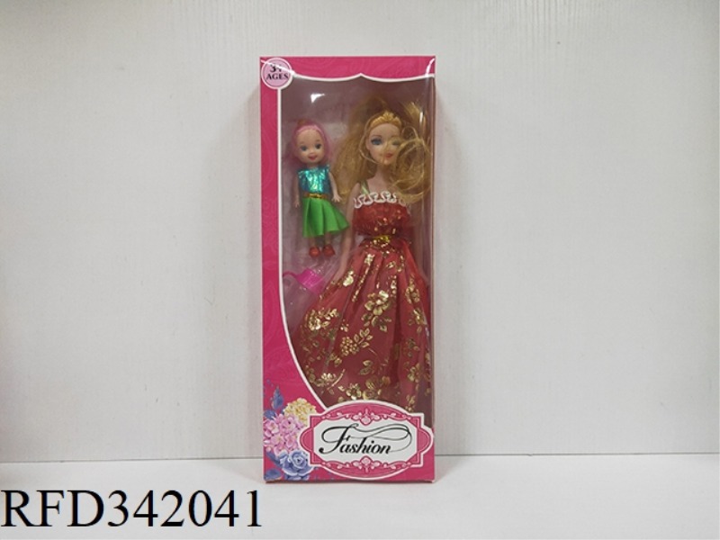 11 INCH EMPTY BODY BARBIE (WEARING A LONG SKIRT) HAND CAN MOVE