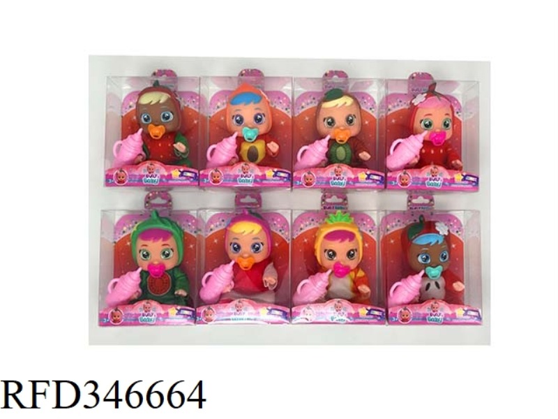 5 INCH CRYING FRUIT DOLL WITH 4 MUSIC (8 STYLES MIXED)