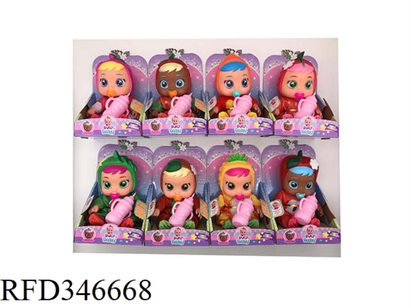 8-INCH CRYING FRUIT DOLL WITH 4 MUSIC (8 STYLES MIXED)