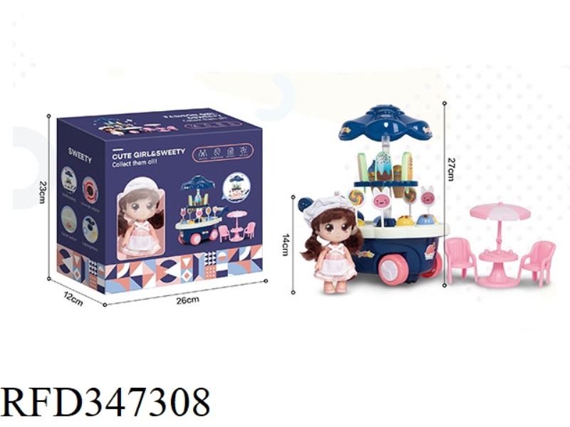 DOLL ELECTRIC UNIVERSAL ICE CREAM TRUCK SET