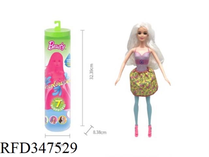 THE SECOND-GENERATION 11.5-INCH REAL-BODY AVATAR COLOR-CHANGING BARBIE. COMES WITH 5 DIFFERENT SURPR
