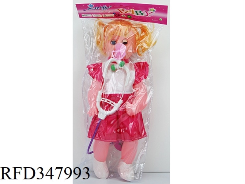 18-INCH 32 CM HIGH-ALTITUDE BODY BENT FEET WINKING FAT BOY WITH STETHOSCOPE AND NIPPLE IC