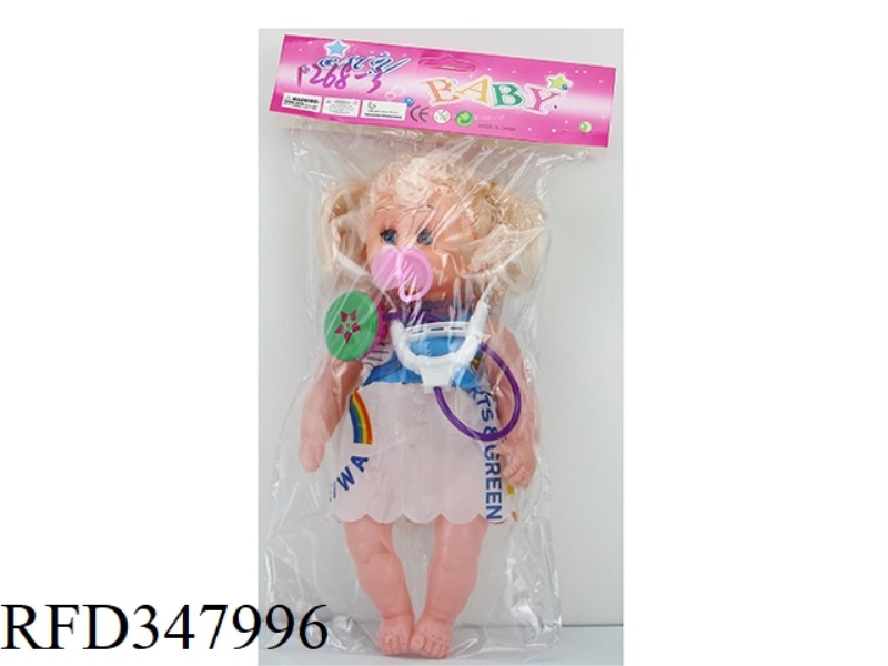 12 INCH 27 CM TALL CURVED FOOT LACE PACIFIER WITH STETHOSCOPE EMPTY BODY WINKING FAT BOY