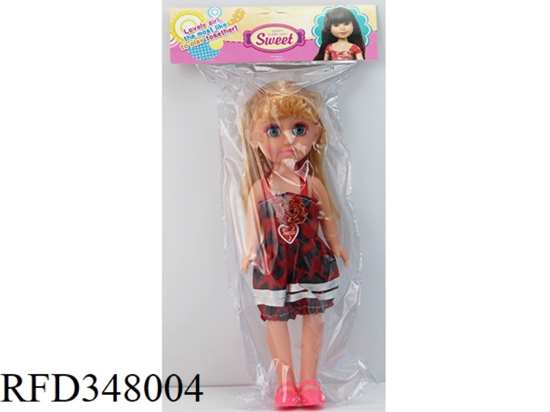 12 INCH DOLL 28 CM VINYL HAND, LIVELY (WILL BLINK) BARBIE PVC CARD BAG WITH IC MUSIC