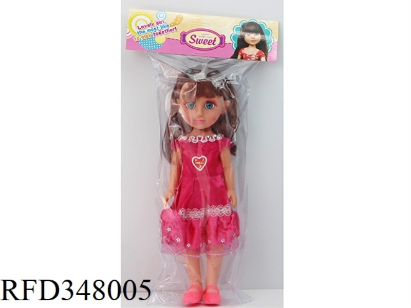 12 INCH DOLL 28 CM VINYL HAND, LIVELY (WILL BLINK) BARBIE PVC CARD BAG WITH IC MUSIC