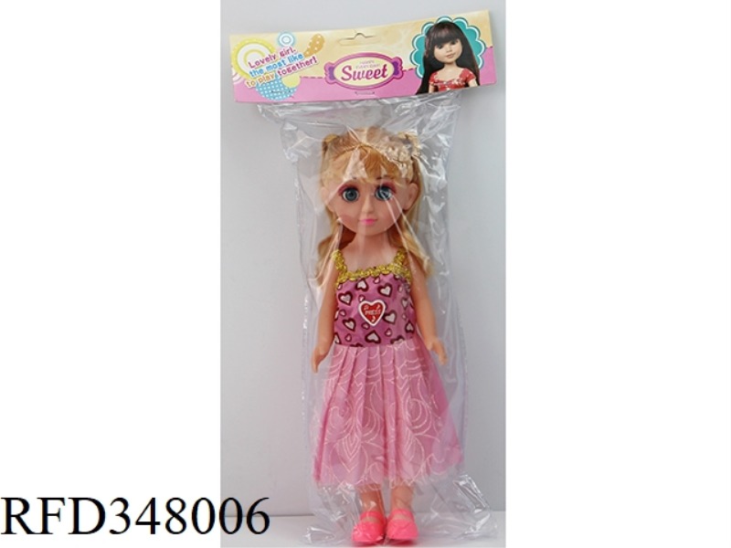 12 INCH DOLL 28 CM VINYL HAND, LIVELY (WILL BLINK) BARBIE PVC CARD BAG WITH IC MUSIC