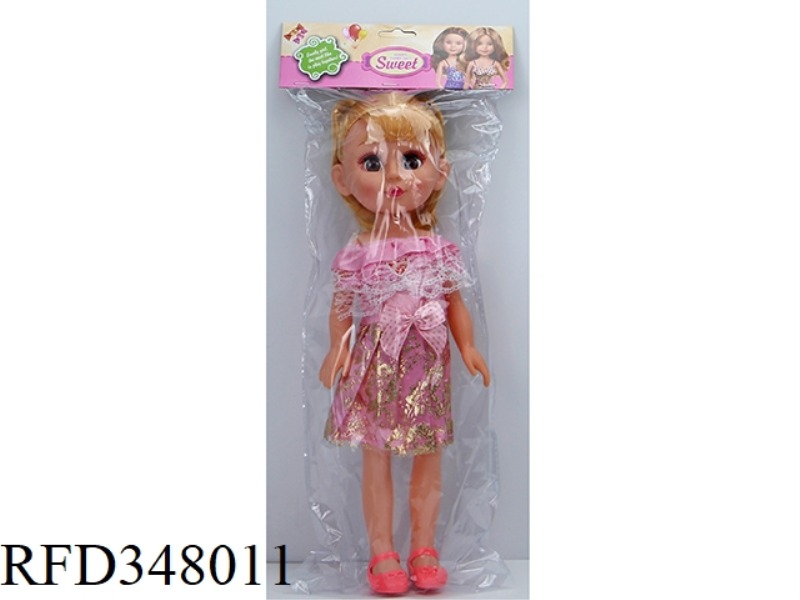 16 INCH DOLL 38 CM VINYL HAND, LIVELY (WILL BLINK) BARBIE PVC CARD BAG WITH IC MUSIC