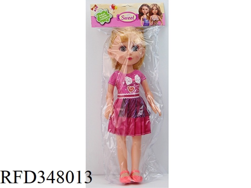 16 INCH DOLL 38 CM VINYL HAND, LIVELY (WILL BLINK) BARBIE PVC CARD BAG WITH IC MUSIC