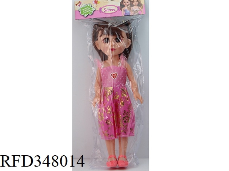 16 INCH DOLL 38 CM VINYL HAND, LIVELY (WILL BLINK) BARBIE PVC CARD BAG WITH IC MUSIC