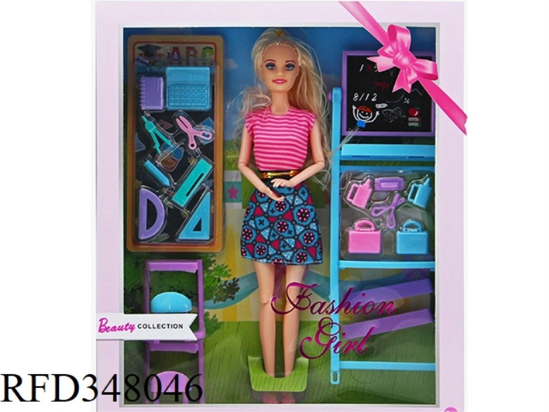 11.5-INCH TEACHER BARBIE WITH TEACHING TOOLS