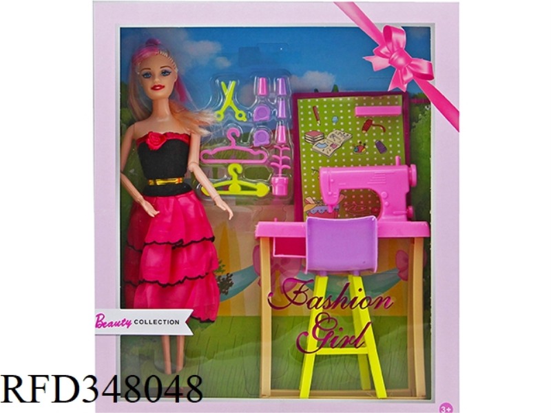 11.5 INCH SOLID BODY 9 JOINT BARBIE BELT SEWING MACHINE