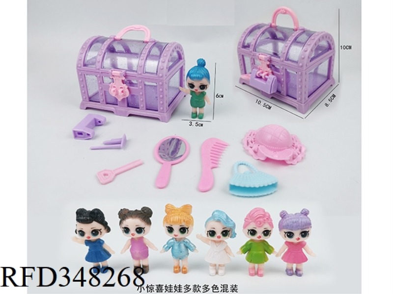 TREASURE BOX PLUS SURPRISE DOLL MIRROR COMB HAT BAG