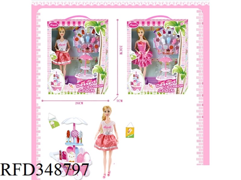 11 JOINT BARBIE ICE CREAM SET