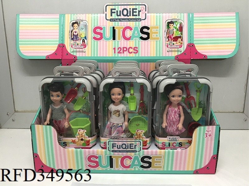 SUITCASE DISPLAY BOX BEACH 12PCS