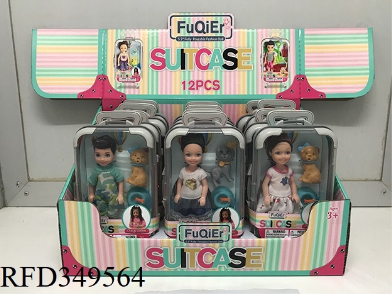 TRAVEL SUITCASE DISPLAY BOX PET 12PCS