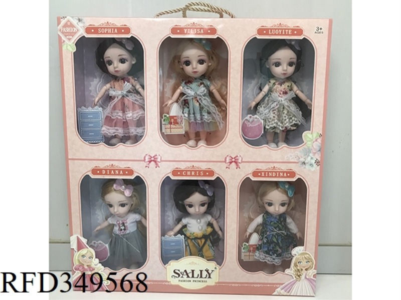 6 INCH LITTLE GIRL DISPLAY BOX