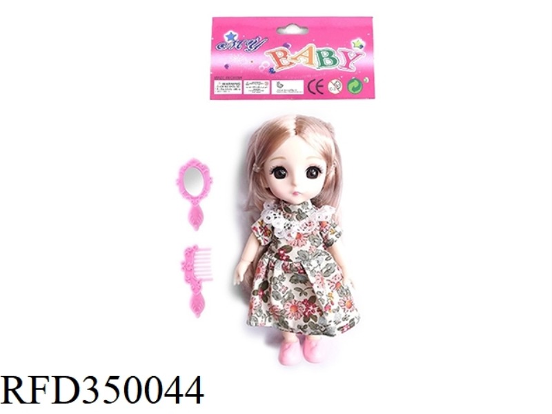 6 INCH SOLID BODY WITH 13 JOINTS 3D REAL EYEBALL DELICATE LITTLE LOLI WITH COMB AND MIRROR