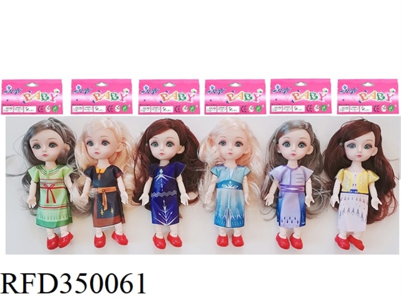 6 INCH SOLID BODY WITH 13 JOINTS 3D REAL EYEBALL DELICATE LITTLE LOLI 6 MIXED