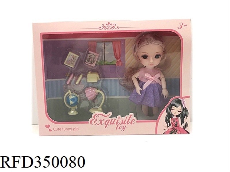 6 INCH SOLID BODY WITH 13 JOINTS 3D REAL EYEBALLS EXQUISITE LITTLE LOLI STATIONERY SET WITH TABLE LA