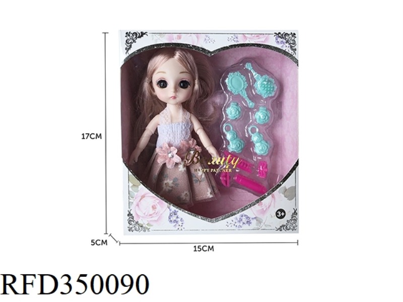 6 INCH SOLID BODY WITH 13 JOINTS 3D REAL EYEBALLS EXQUISITE LITTLE LOLI WITH JEWELRY BLISTER ACCESSO