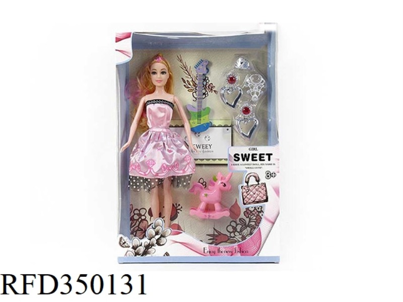 11.5 INCH REAL HAND FASHION BARBIE WITH A VARIETY OF ACCESSORIES