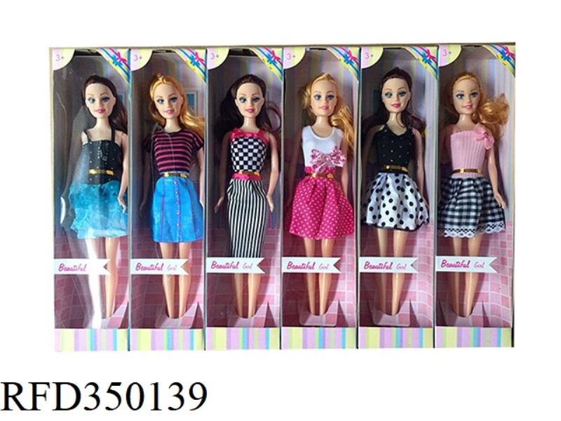 11.5-INCH REAL-LIFE HAND FASHION BARBIE 6 ASSORTED