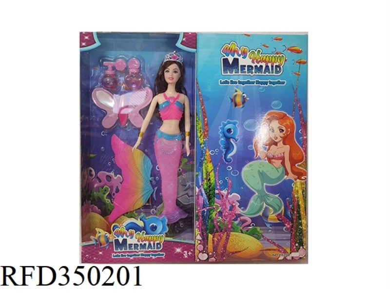 11.5 INCH SOLID MERMAID BARBIE WITH LIGHT AND BLISTER ACCESSORIES  (INCLUDE）