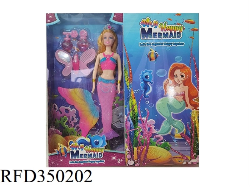 11.5 INCH SOLID MERMAID BARBIE WITH LIGHT AND BLISTER ACCESSORIES  (INCLUDE）