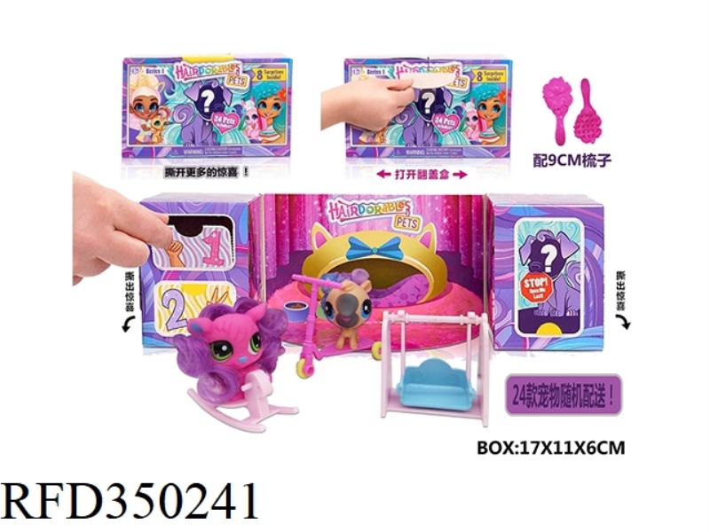 SIMULATION HAIRDRESSING POKEMON + PARADISE SET FREE 9CM COMB (1 DOLL)