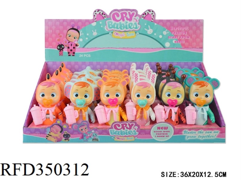 5 INCH PLASTIC BODY WILL SHED TEARS AND CRYING DOLL (6 MODELS MIXED) 24PCS