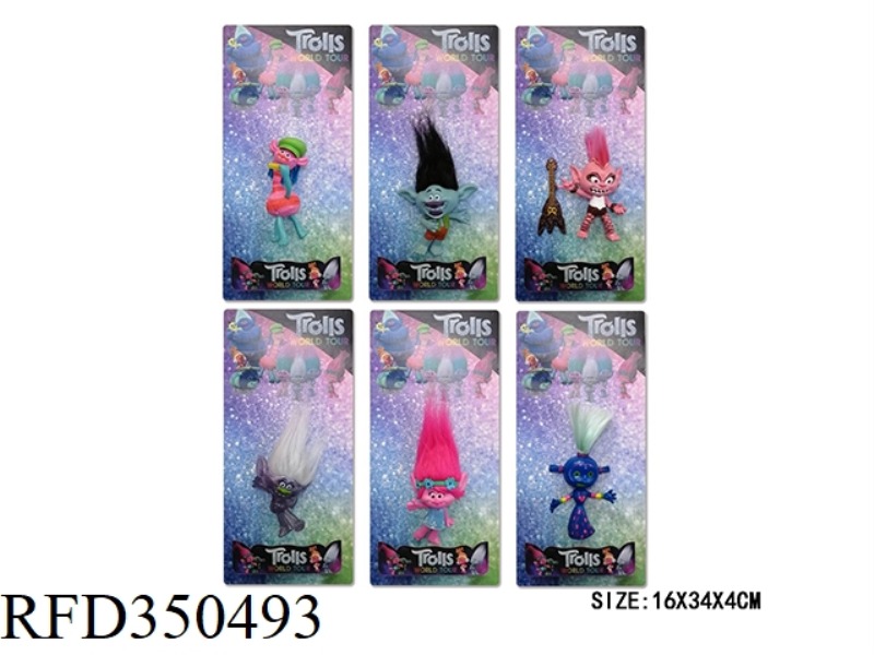5-6 INCH MAGIC HAIR WIZARD 2 (VINYL HEAD, PLANTING HAIR) 6 SINGLE CARD