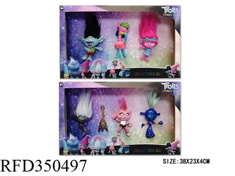 5-6 INCH MAGIC HAIR WIZARD 2 (VINYL HEAD, PLANTING HAIR) 3 PIECES IN 2 BOXES