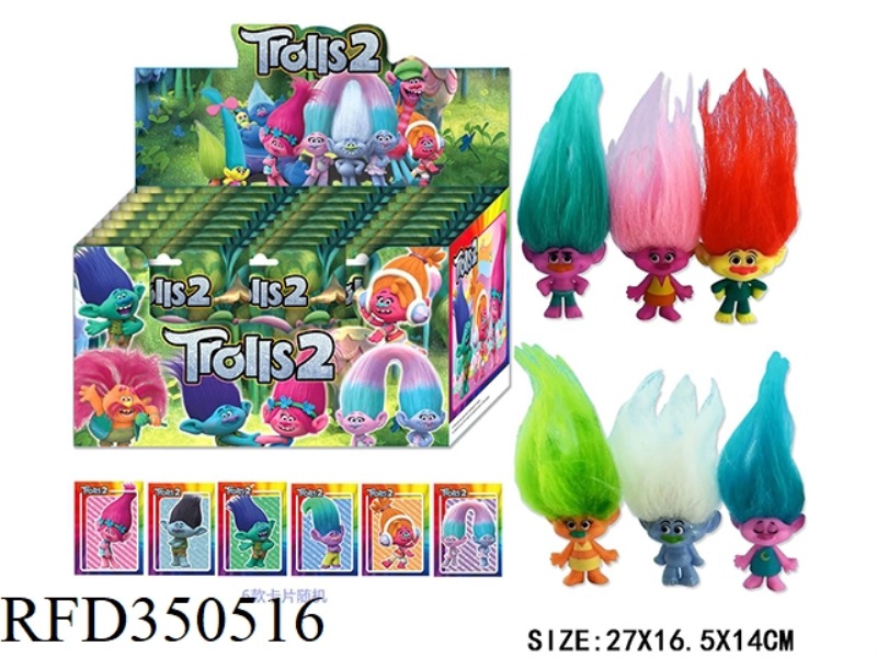 4 INCH MAGIC FAIRY DOLL SINGLE DOLL + 3 CARDS (SIMULATION HAIR, 6 RANDOM MODELS) 24 PCS