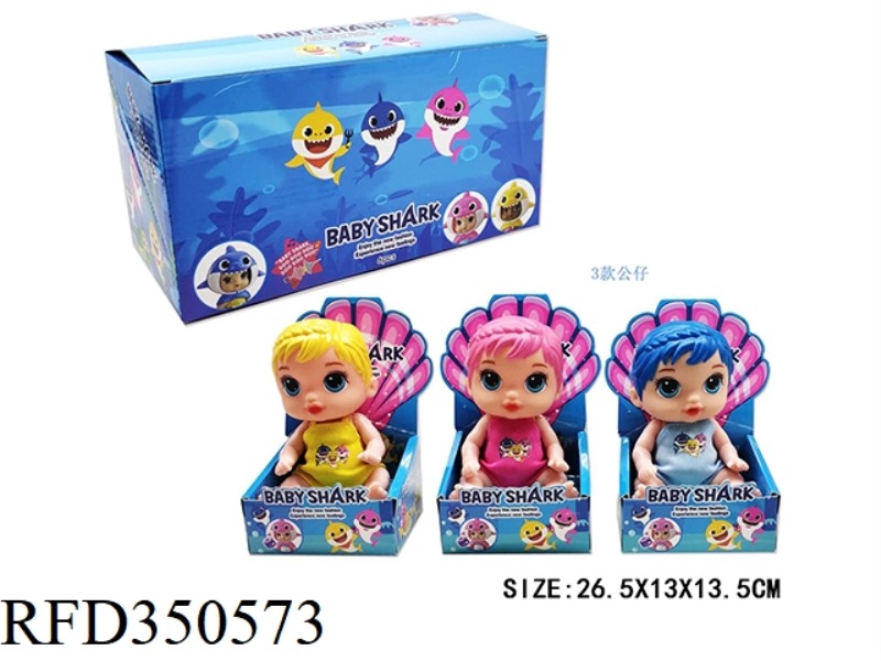 5 INCH MUSIC REAL BABY SHARK 6PCS (WATER SPRAY)