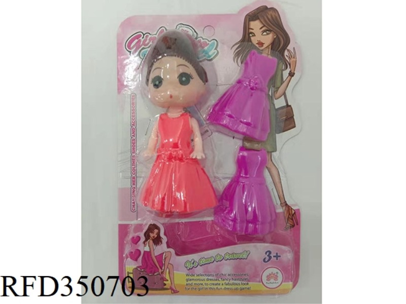 FUN ASSEMBLED 3 AND A HALF INCH BARBIE