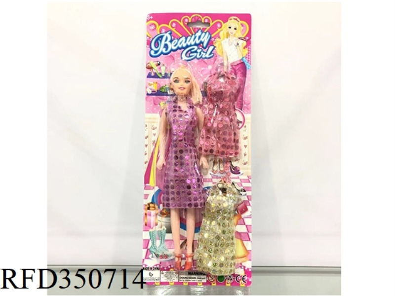 BARBIE WITH 2 CLOTHES
