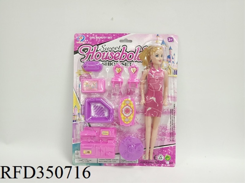 SOLID COLOR FURNITURE WITH BARBIE