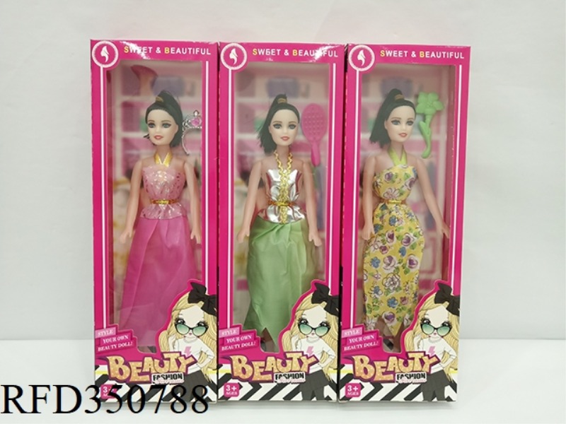 12 CM 11 INCH EMPTY BARBIE (THREE ASSORTED)
