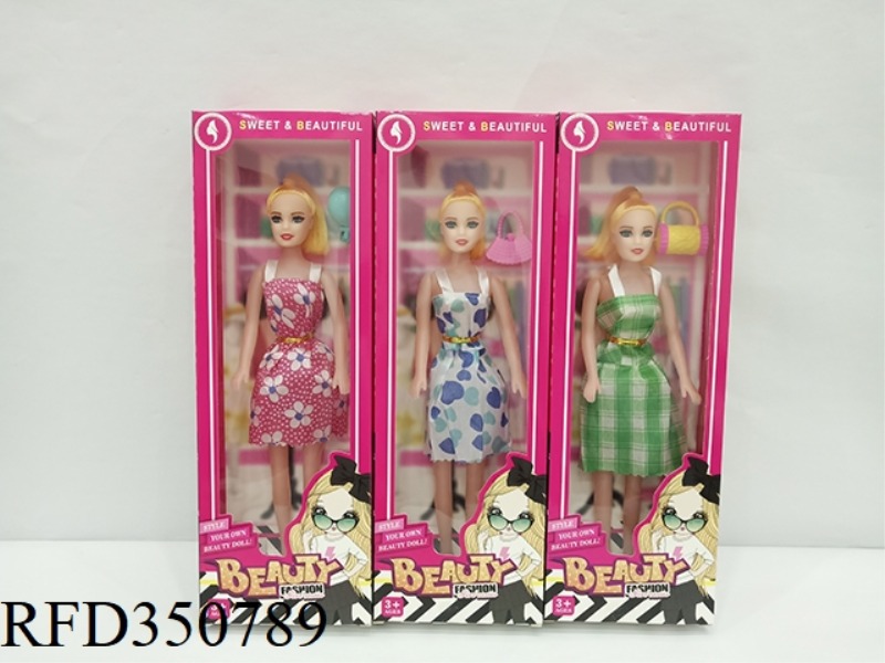 12 CM 11 INCH EMPTY BARBIE (THREE ASSORTED)