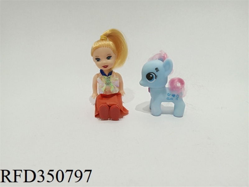 OPP COLOR BAG 3.5 INCH BARBIE PLUS PONY