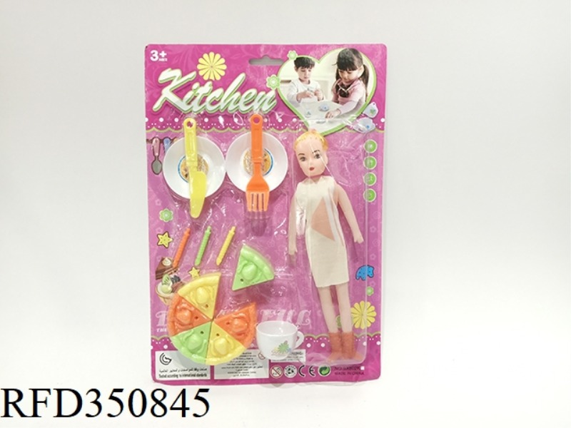 KITCHEN COFFEE SET WITH BARBIE