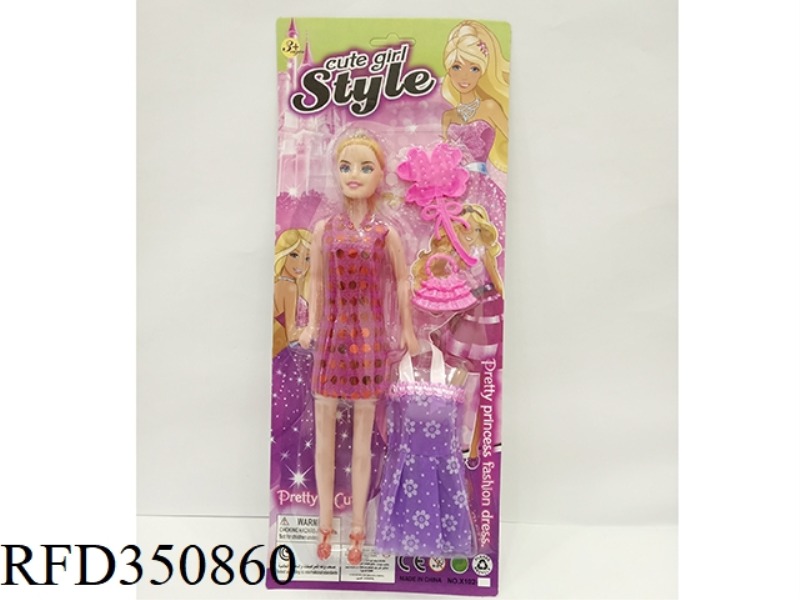 FASHION BARBIE WITH CLOTHES AND ACCESSORIES
