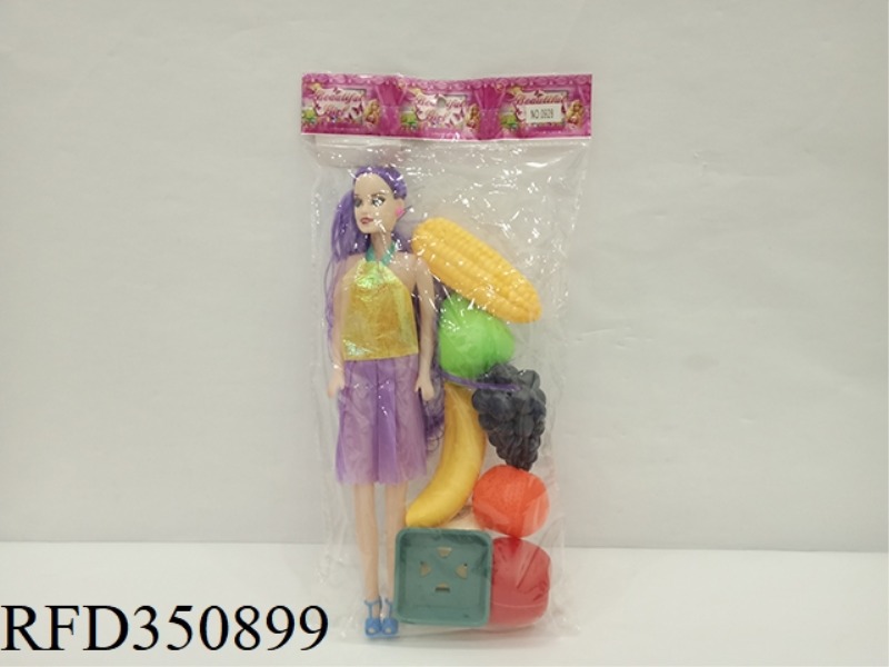 FRUITS AND VEGETABLES + HOLLOW BARBIE + SCALE