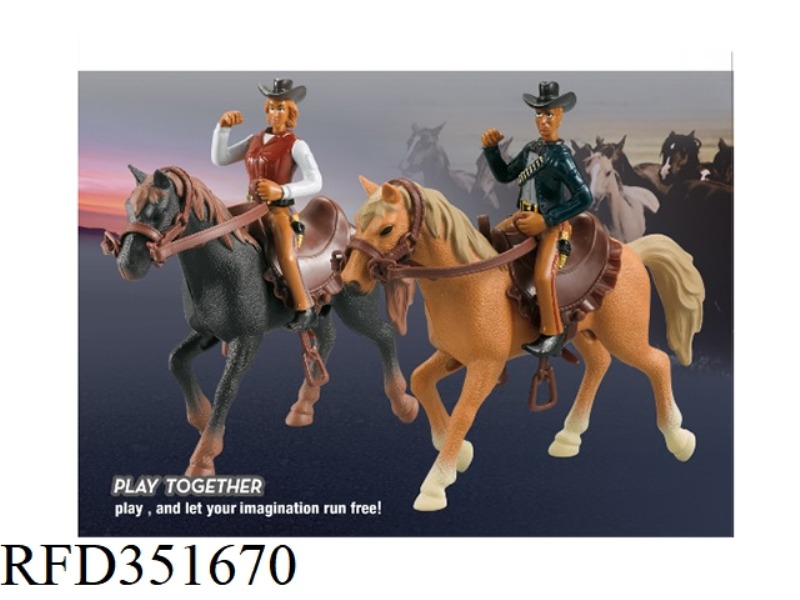 HORSE AND COWBOY WEST(2 COLORS)