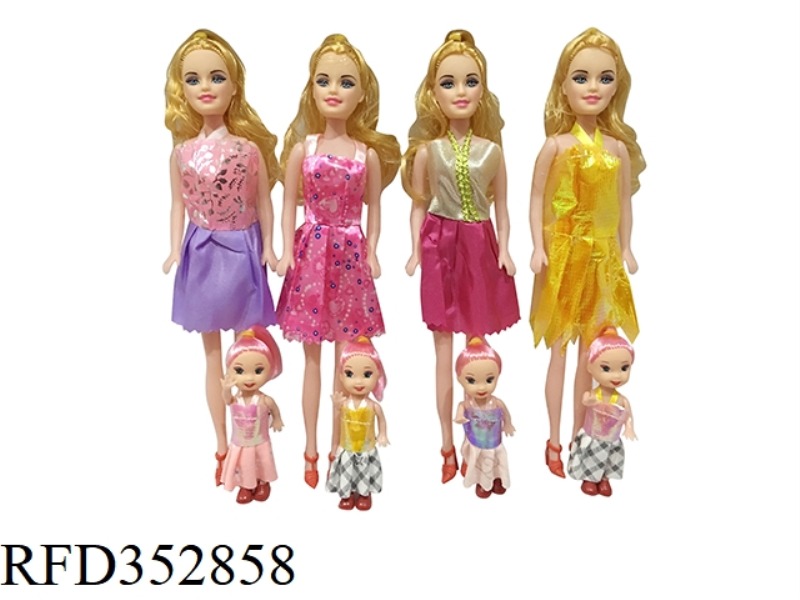 11 INCH HOLLOW BARBIE WITH 3 INCH SOLID SMALL KELLY