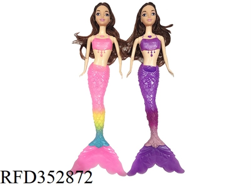11.5 INCH FASHION SOLID LIGHT COLOR MERMAID