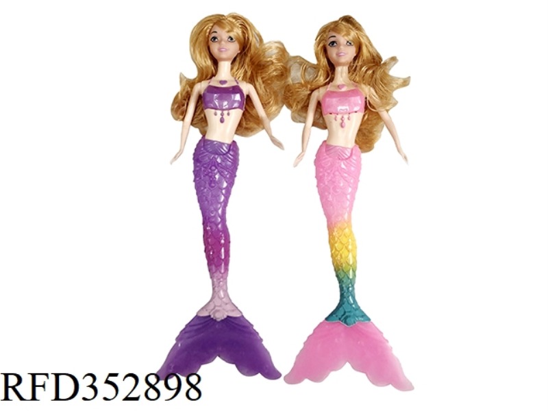 11.5 INCH FASHION SOLID LIGHT COLOR MERMAID