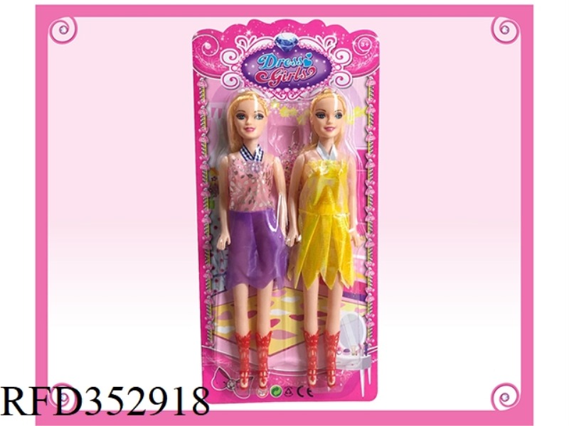 11 INCH HOLLOW FASHION BARBIE (2 PCS)